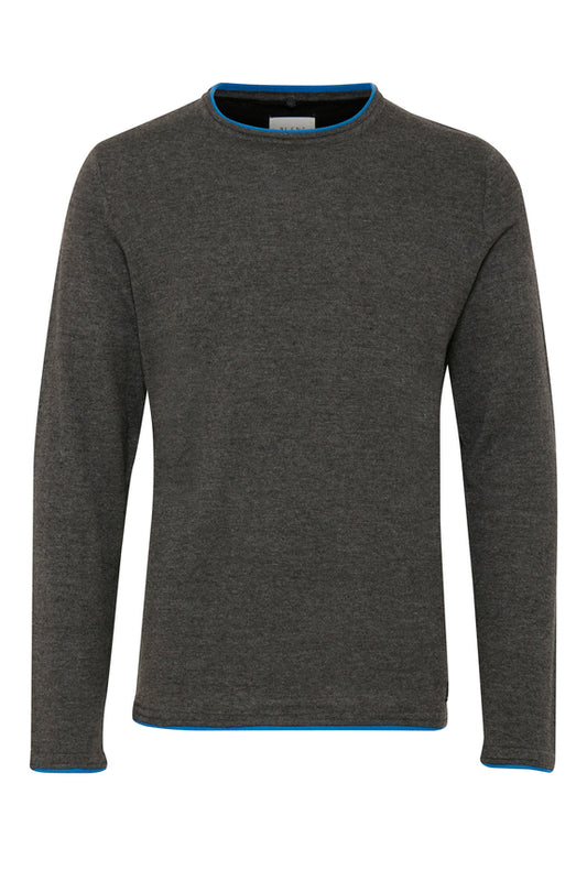Pullover - Slim Fit - dunkelgrau