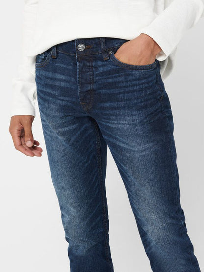 Jeans - Slim Fit - blau