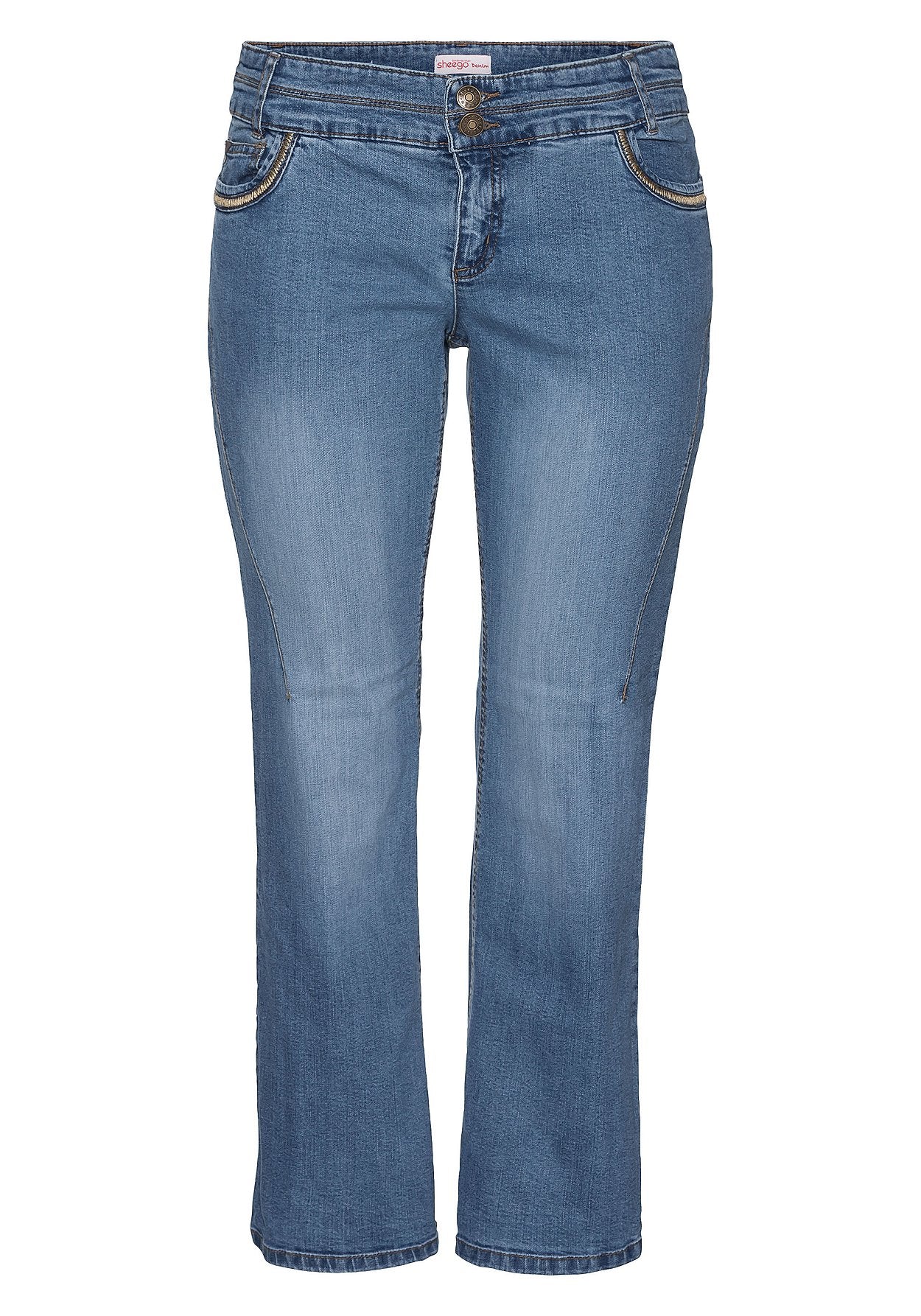 bootcut-stretch-jeans maila - blau