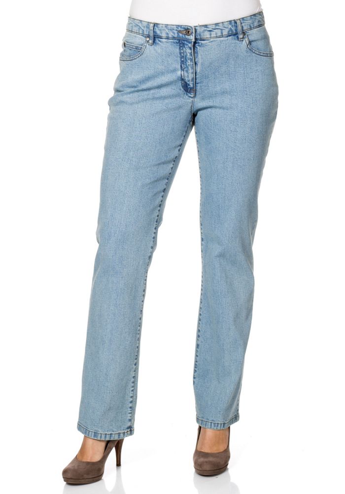 gerade stretch-jeans lana - blau