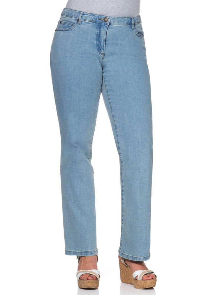 gerade stretch-jeans lana - blau