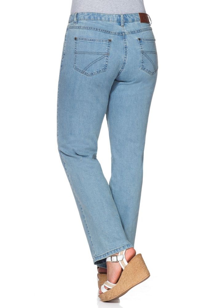 gerade stretch-jeans lana - blau