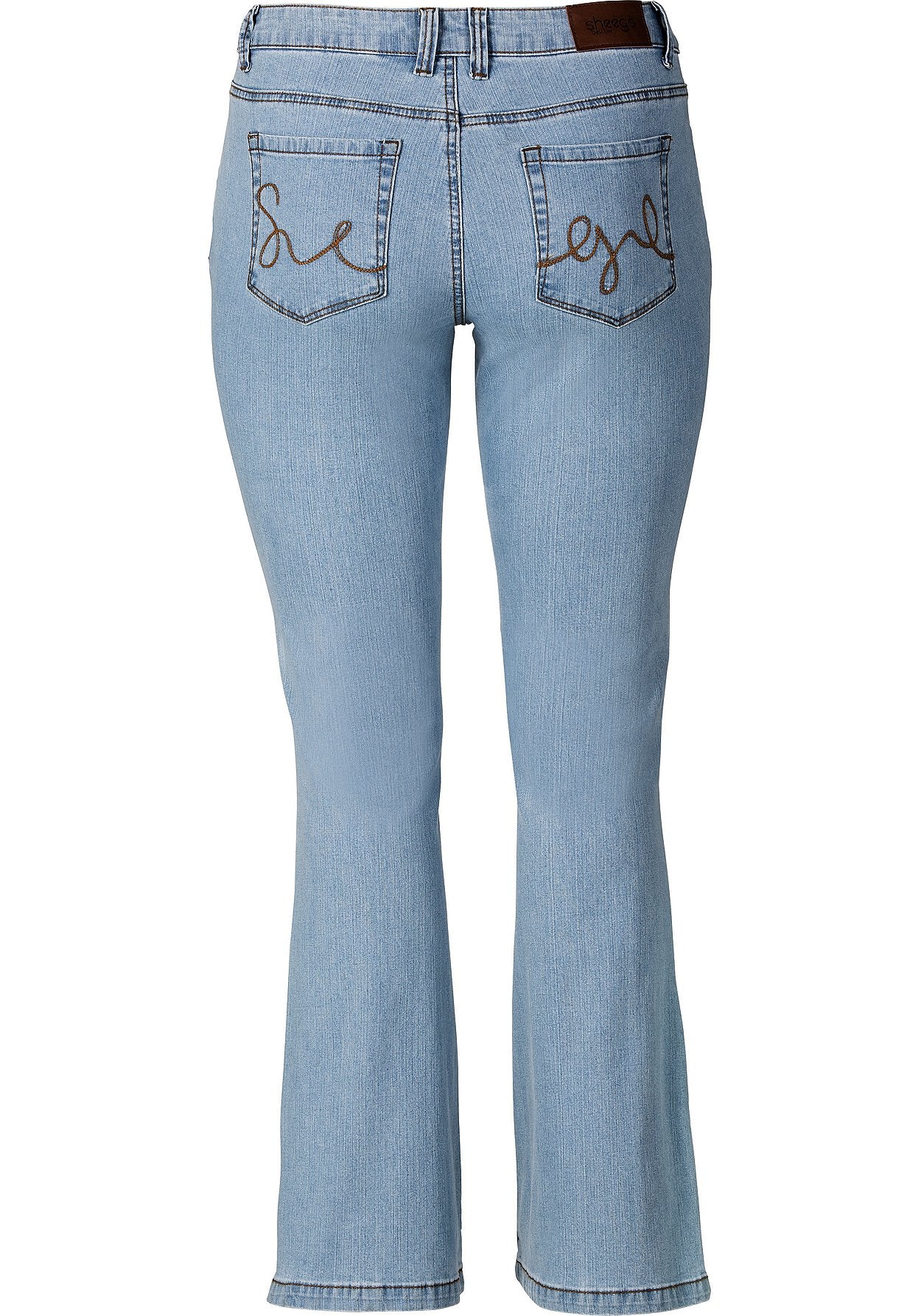 jeans - bootcut-stretch - blau