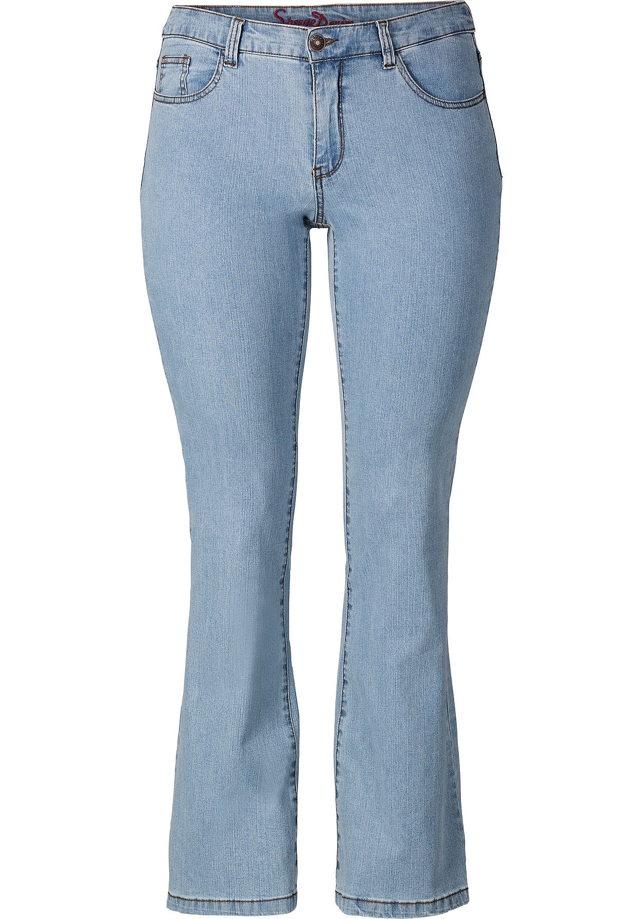 jeans - bootcut-stretch - blau