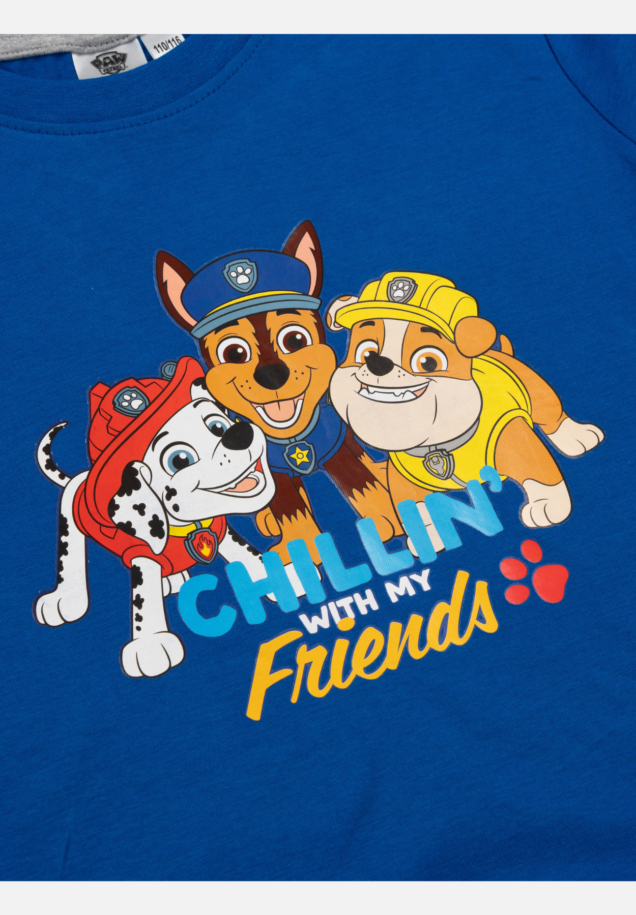 pyjama set kurz - blau/grau