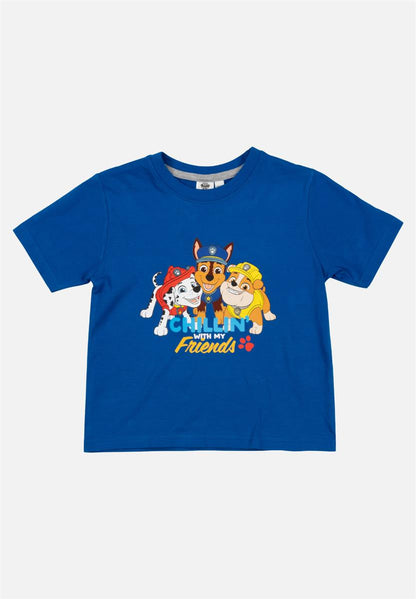 Pyjama Set Kurz - blau/grau