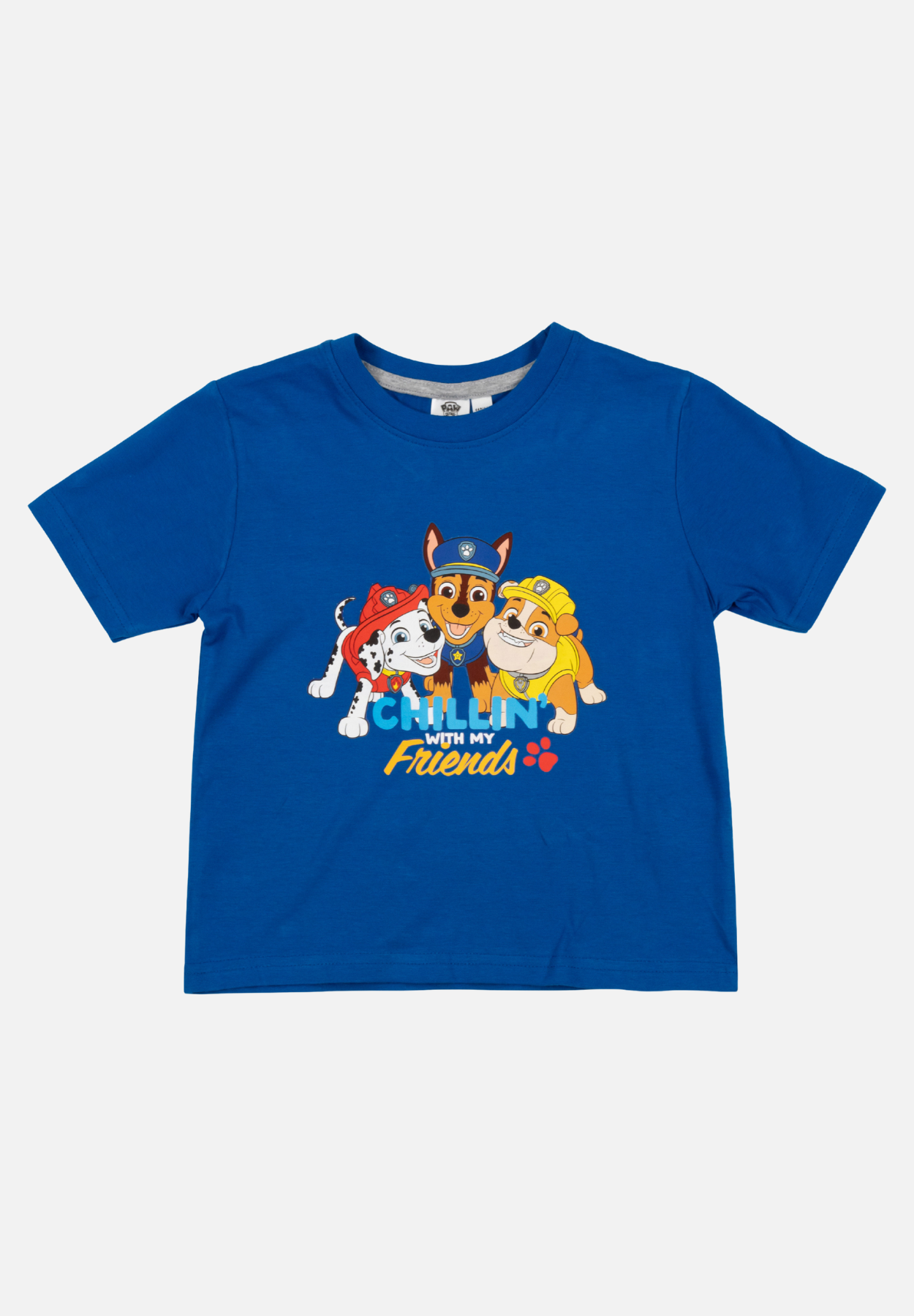 pyjama set kurz - blau/grau