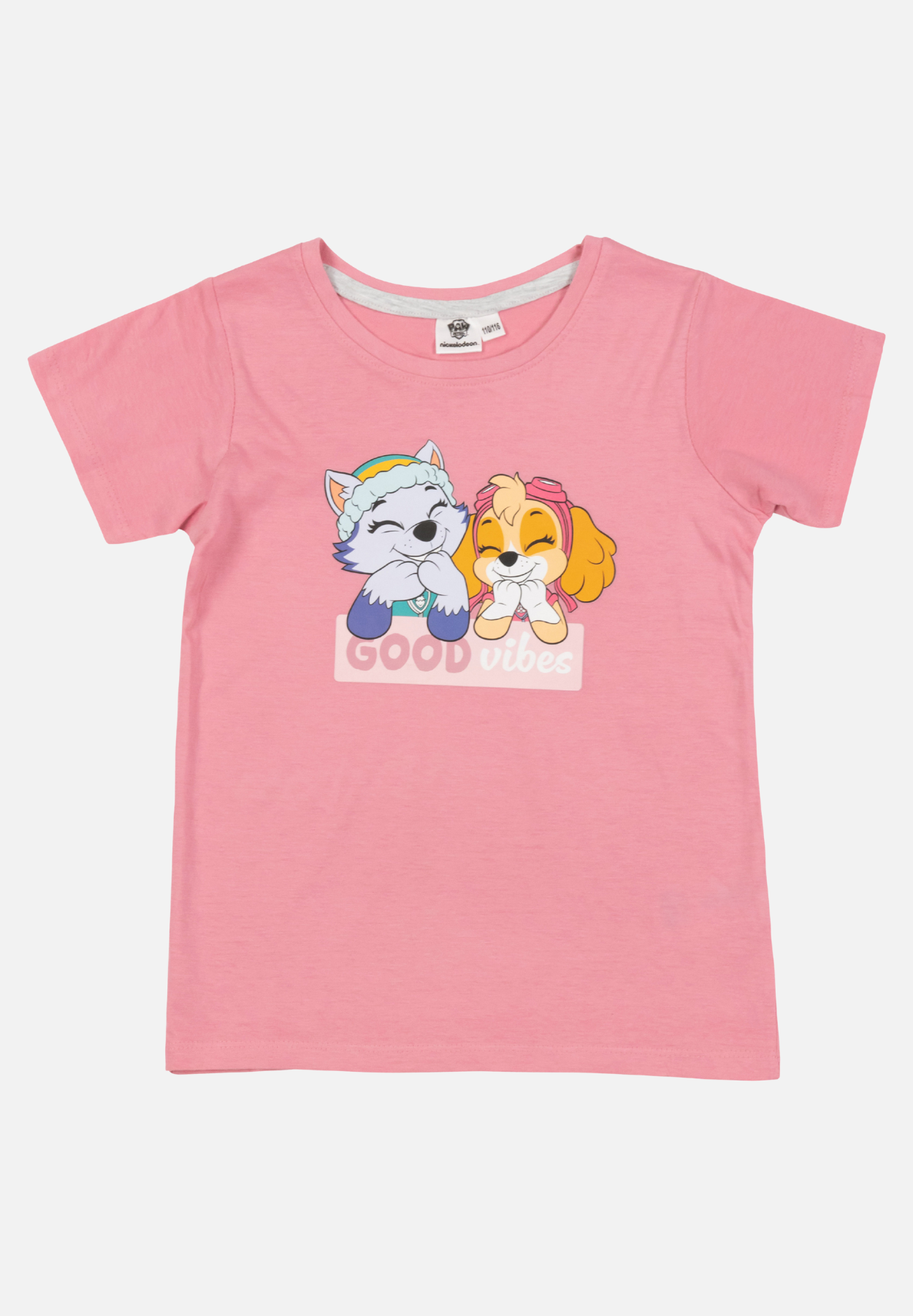 pyjama set kurz - grau/rosa