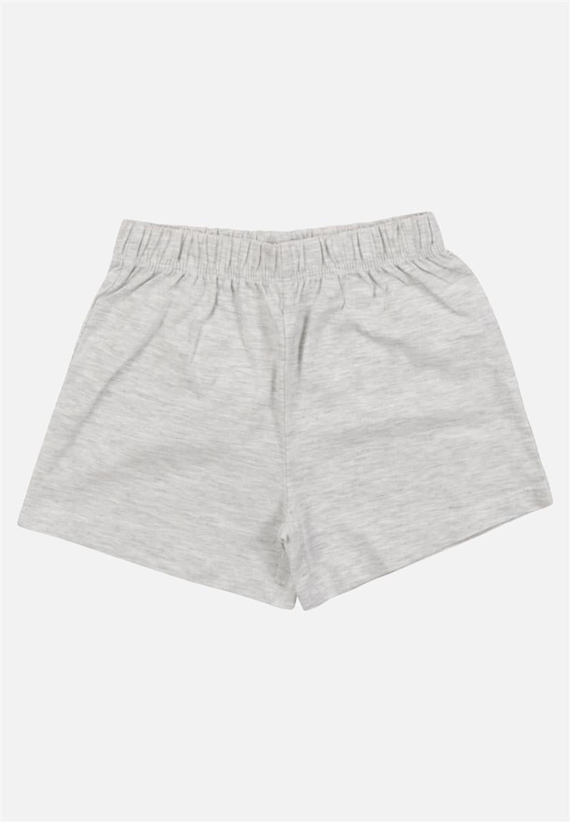 pyjama set kurz - grau/rosa