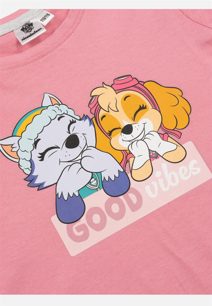 Pyjama Set Kurz - grau/rosa