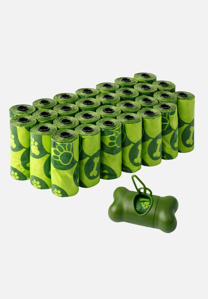 Hundekotbeutel mit Spender - Tierbedarf - grün