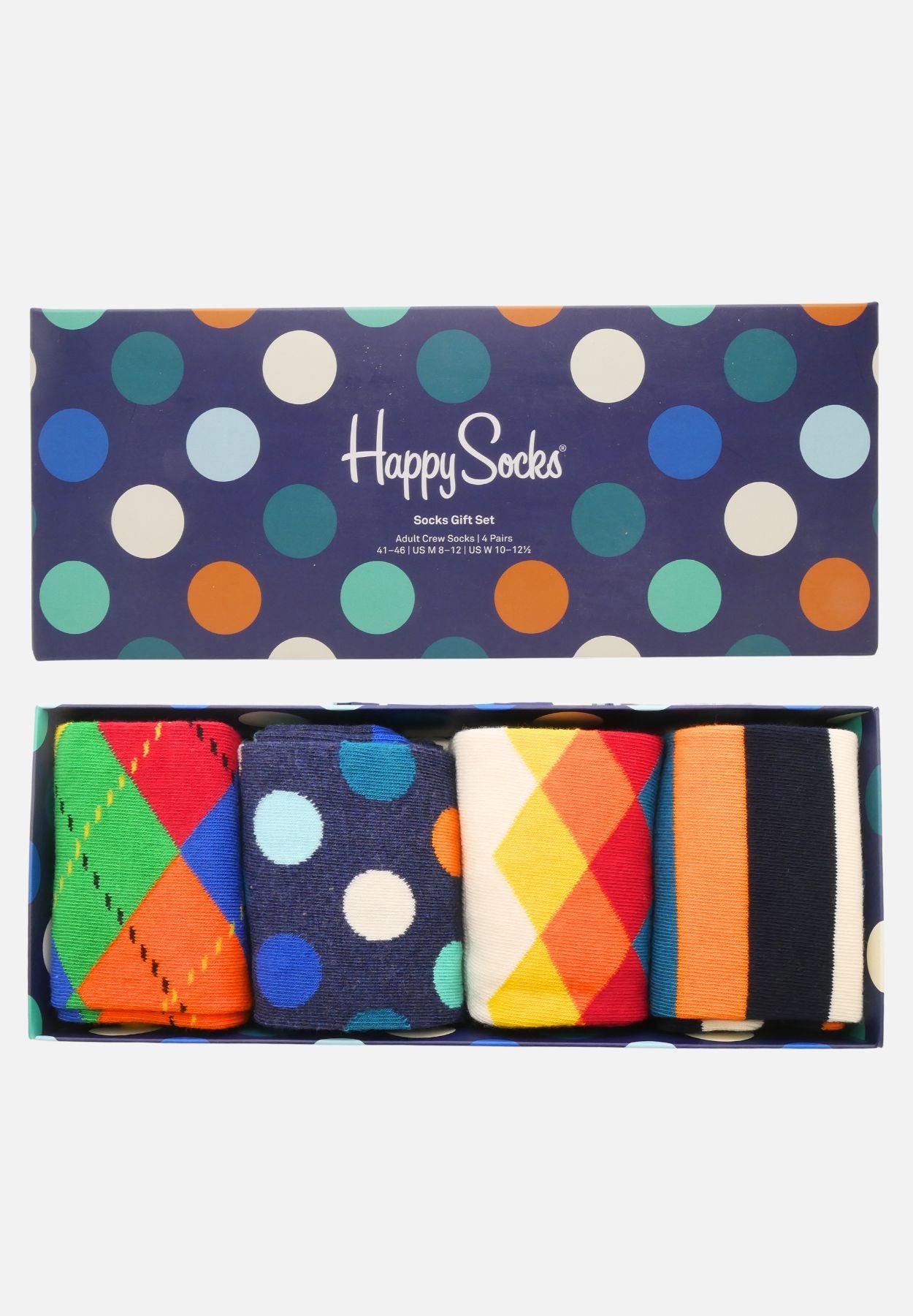 socken - 4er set geschenkbox - mehrfarbig