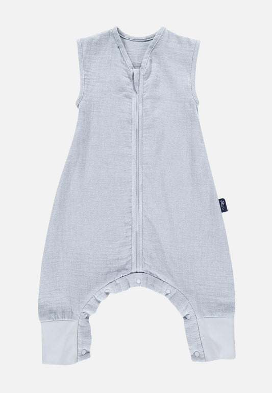 Schlafsack mit Beinen Light Mull - hellblau