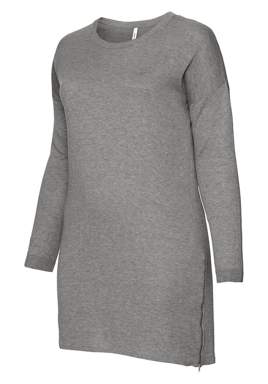 Strickkleid - grau
