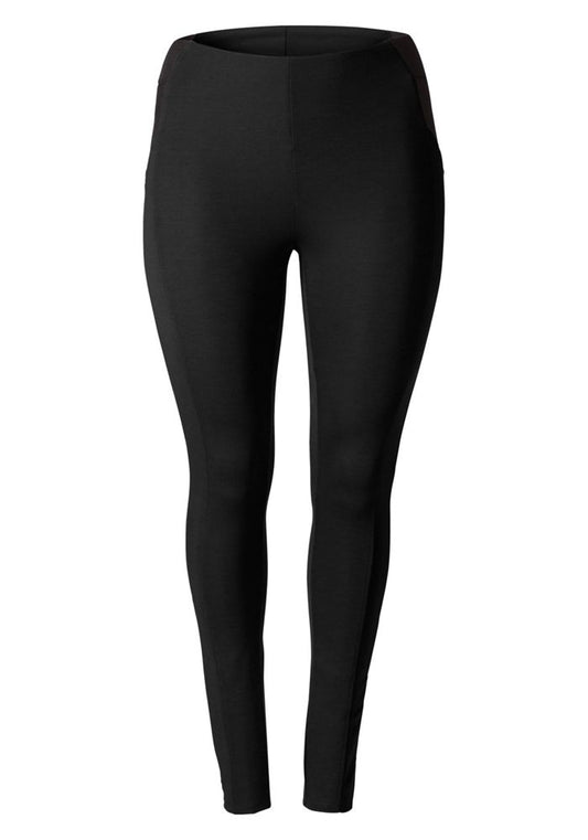 Schmale Jerseyhose - schwarz