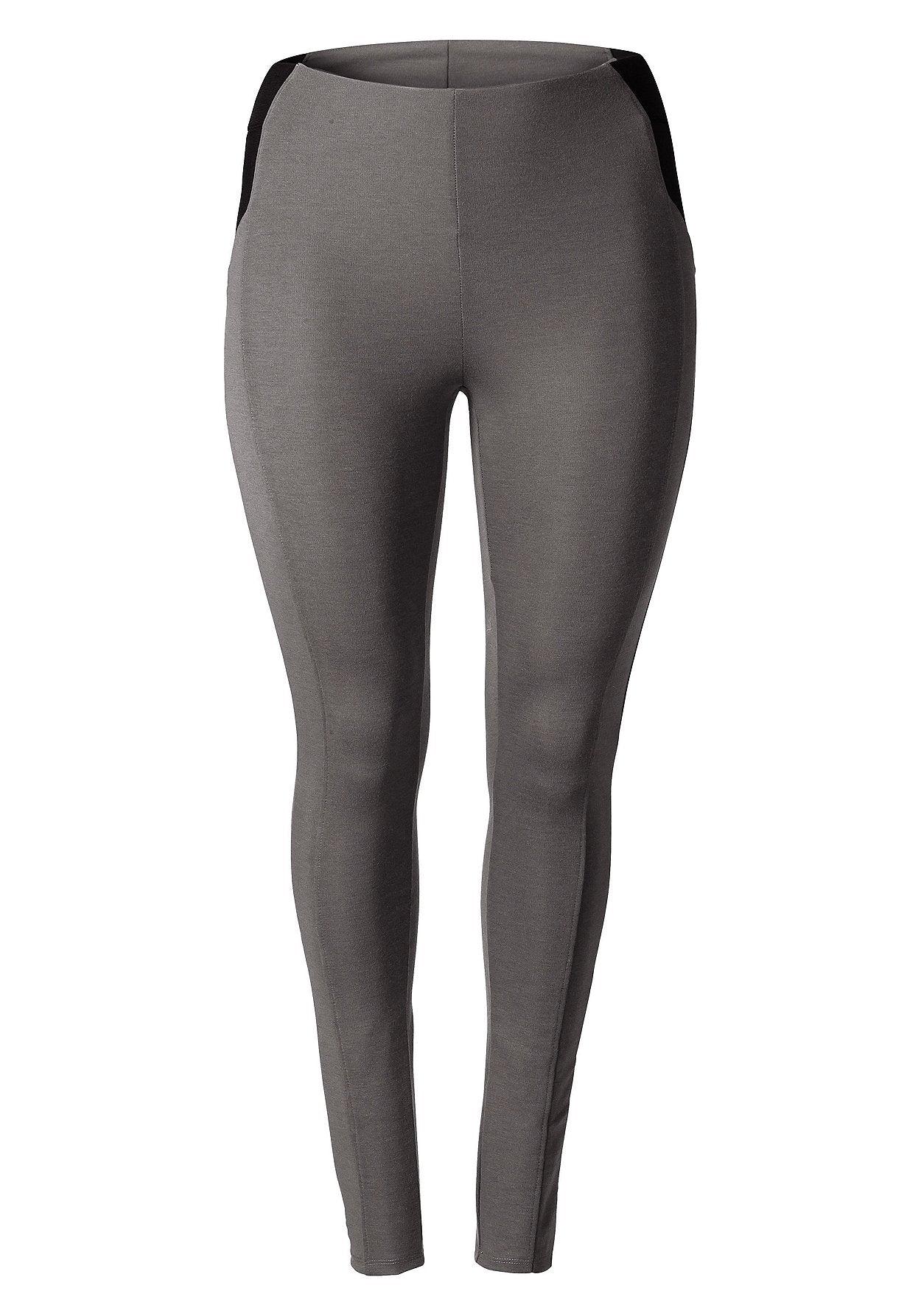 schmale jerseyhose - grau