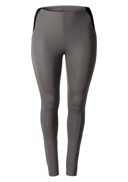 Schmale Jerseyhose - grau