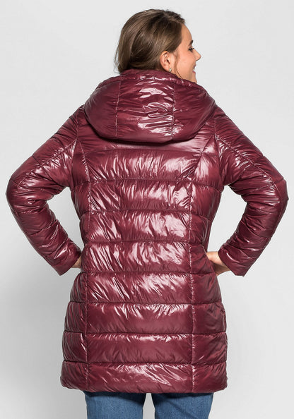 Steppjacke in 2-in-1-Optik - rot