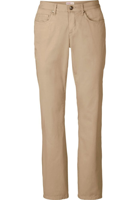 Bootcut-Stretch-Hose - beige