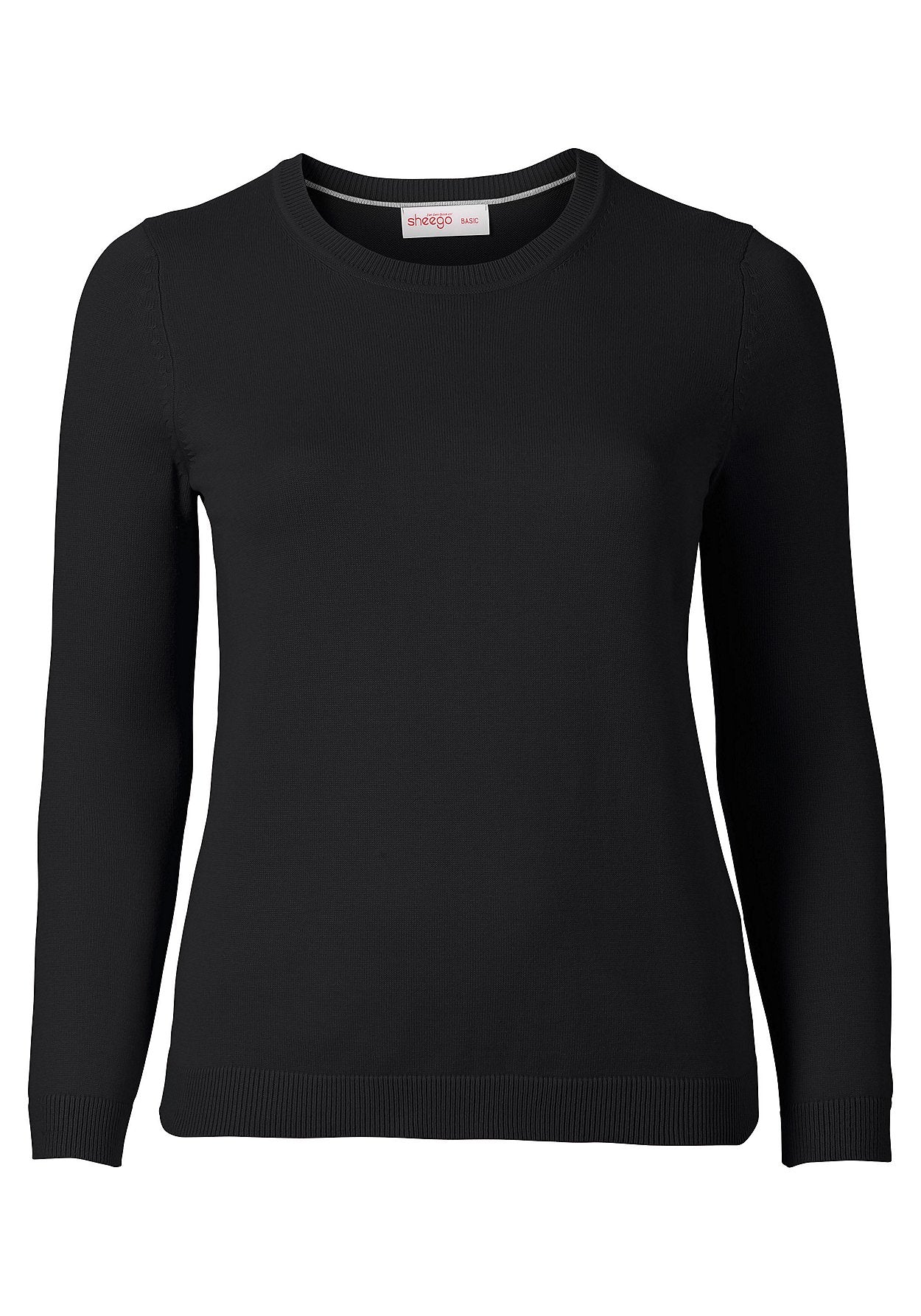 basic pullover - schwarz