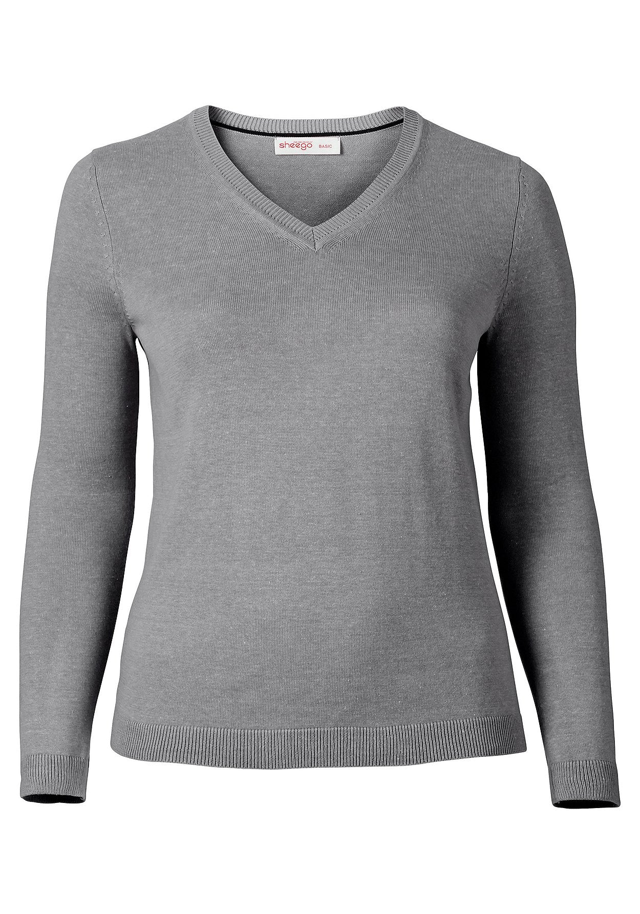 basic pullover - grau