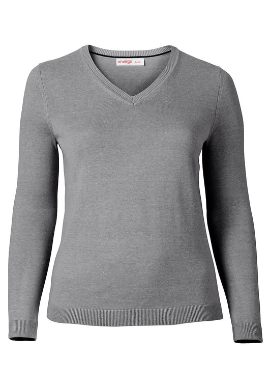 BASIC Pullover - grau