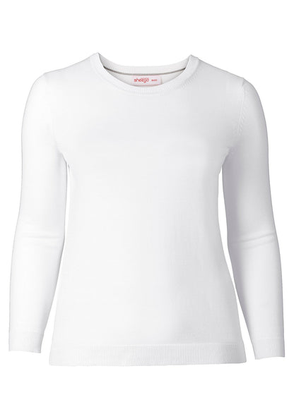 BASIC Pullover - weiß