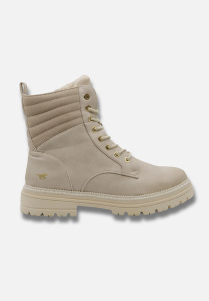 Schnürstiefelette - Boots - beige