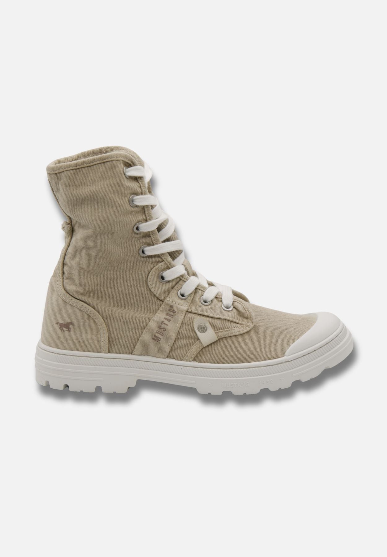 mustang sneaker stiefelette - sneaker high - beige