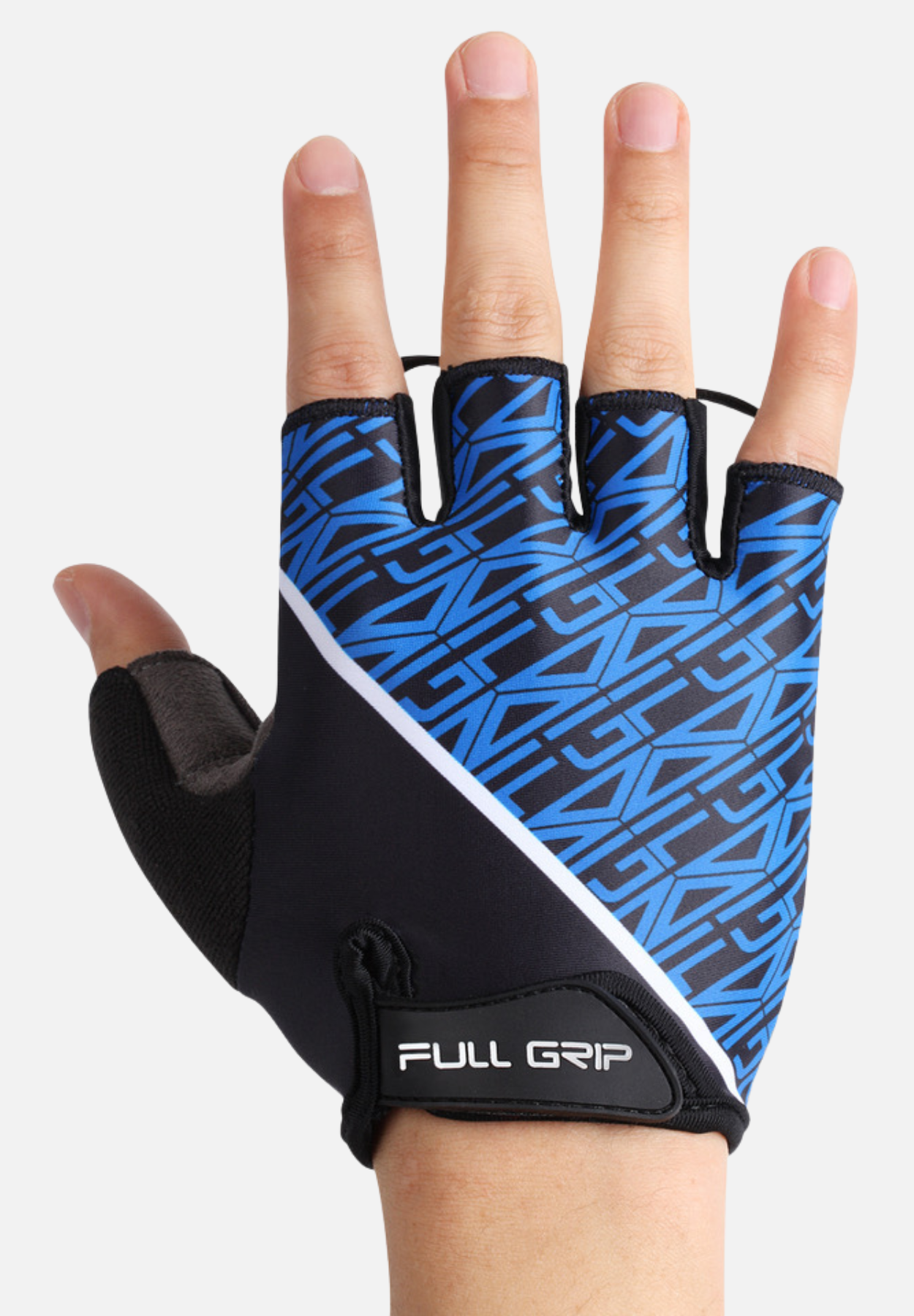 halbfinger fahrradhandschuhe - blau