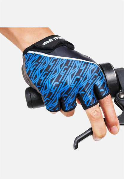 Halbfinger Fahrradhandschuhe - blau