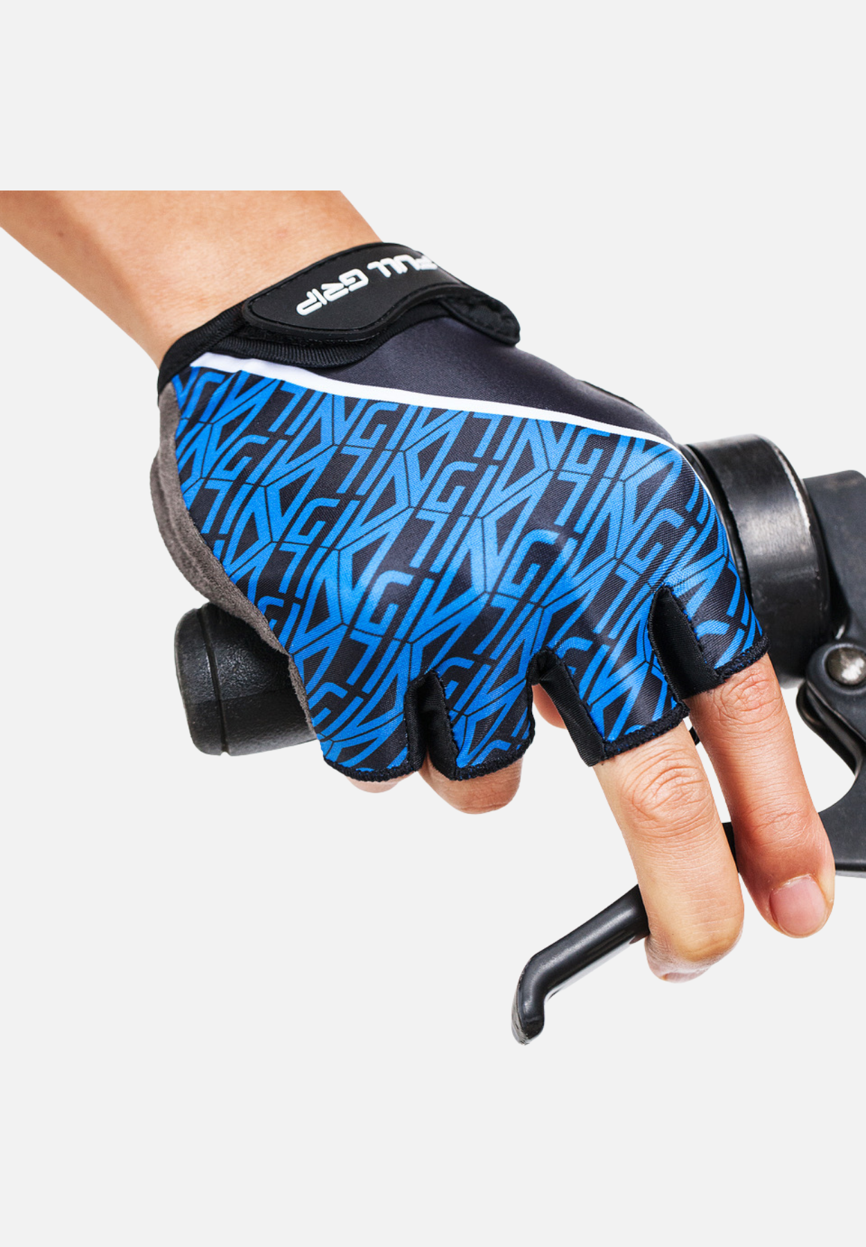 halbfinger fahrradhandschuhe - blau