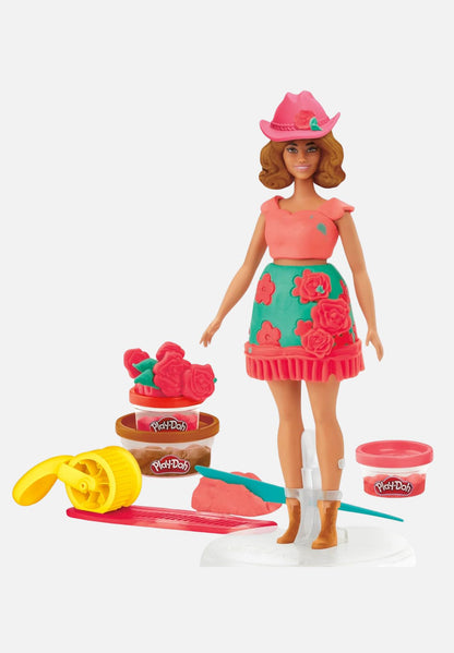 Barbie Knete Set (Blüten & Fransen) | Modelliermasse für Kinder - mehrfarbig