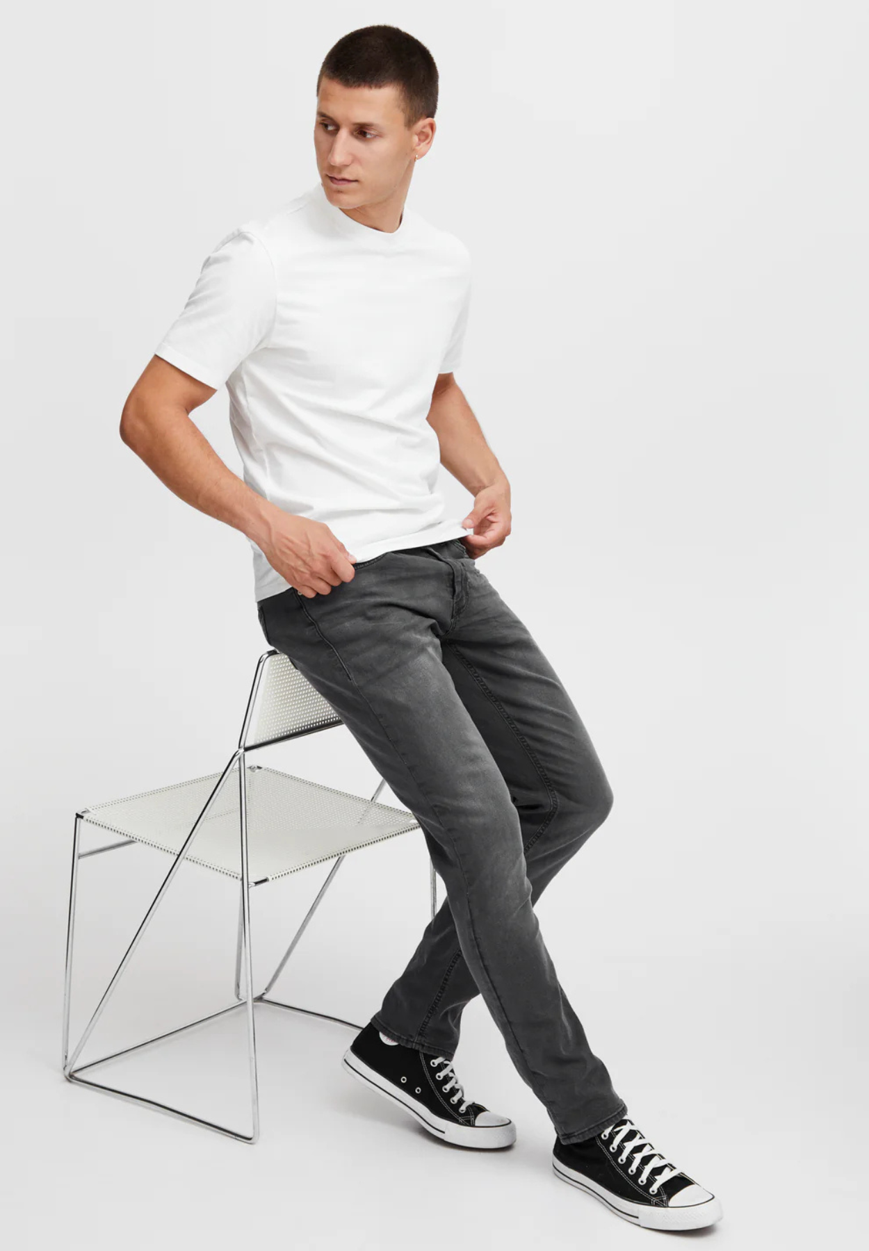 twister fit jeans - dunkelgrau