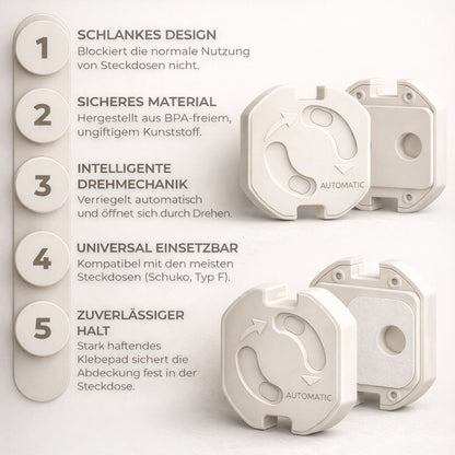 20x Kindersicherung mit Drehmechanismus