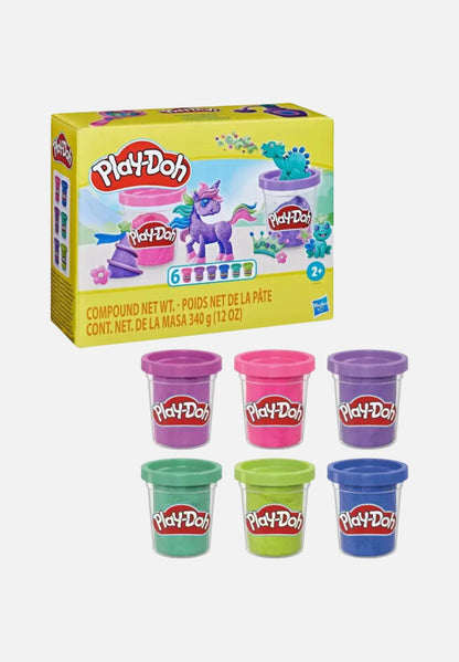 Glitzerknete 6er Packet - mehrfarbig