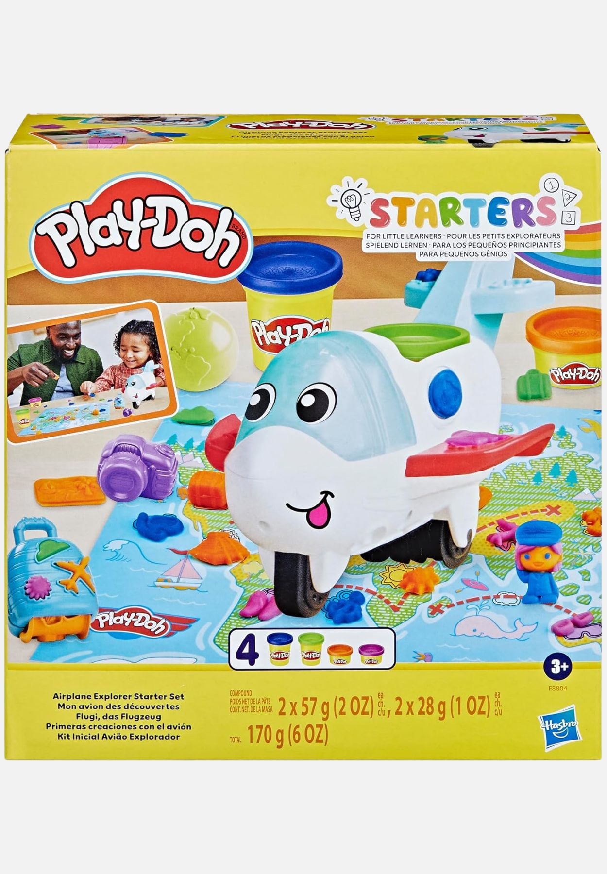 knetmasse flugzeug starter-set - mehrfarbig