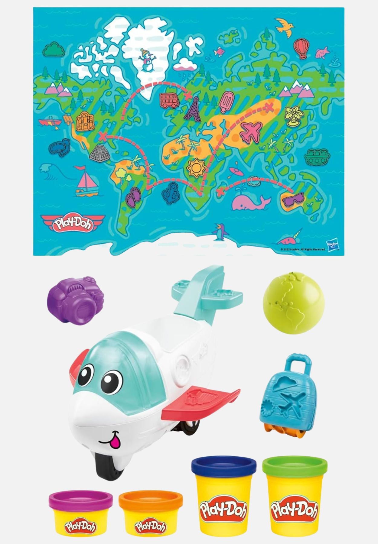 knetmasse flugzeug starter-set - mehrfarbig