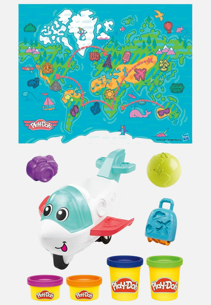 Knetmasse Flugzeug Starter-Set - mehrfarbig