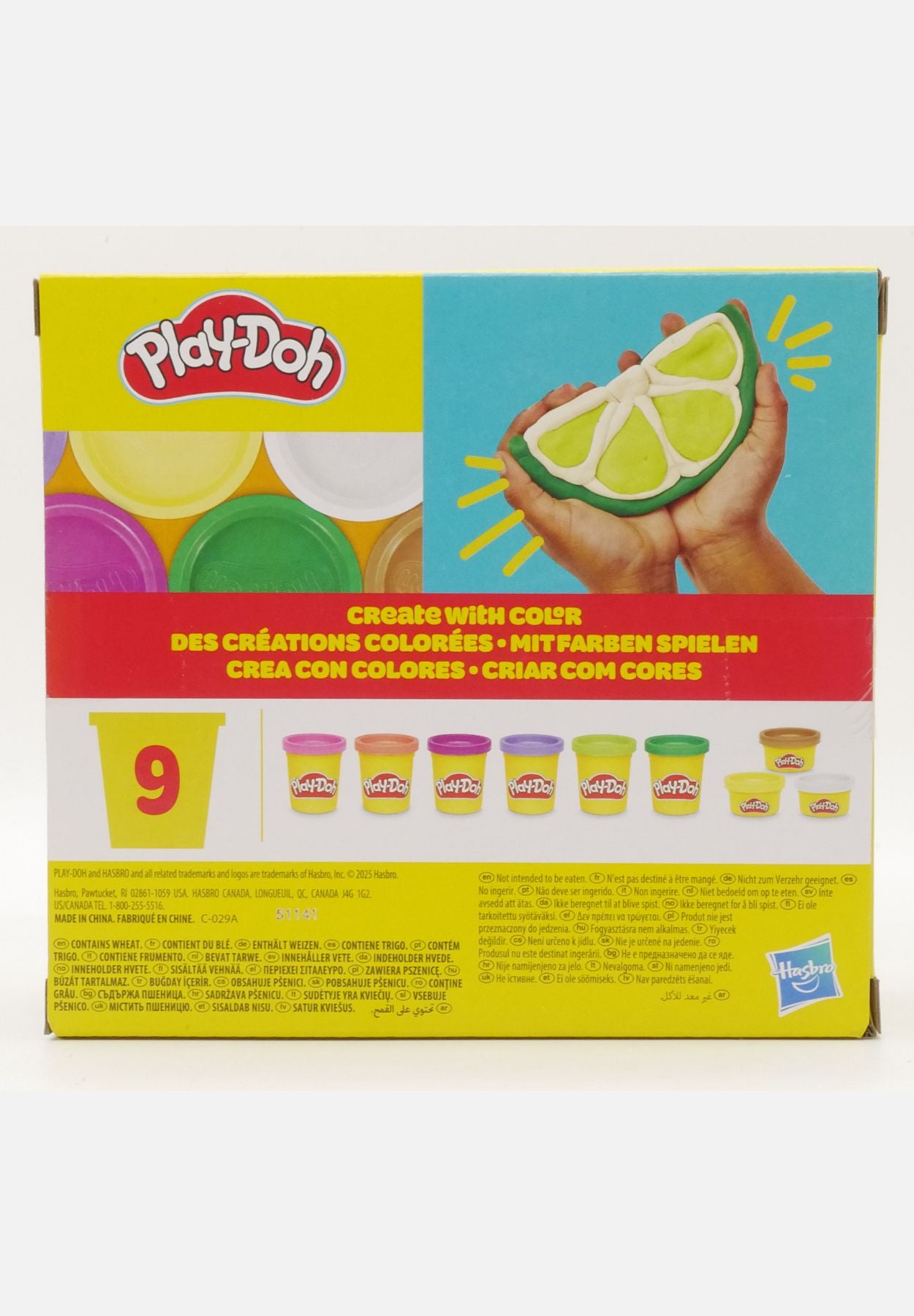 knete 9er packet - mehrfarbig