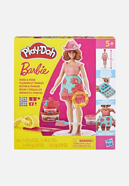 Barbie Knete Set (Blüten & Fransen) | Modelliermasse für Kinder - mehrfarbig