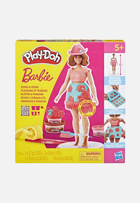 Barbie Knete Set (Blüten & Fransen) | Modelliermasse für Kinder - mehrfarbig