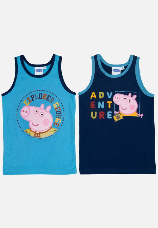 Unterhemd (2er Pack) - blau