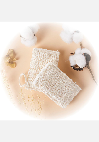 Spülschwamm Baumwolle - Flachsfaser 4er Pack - weiß