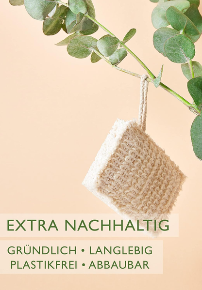 Spülschwamm Baumwolle - Flachsfaser 4er Pack - weiß