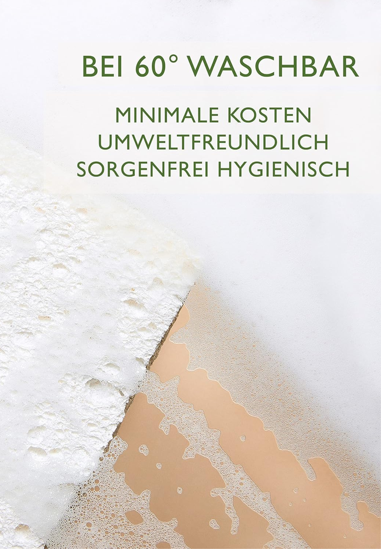 spülschwamm baumwolle - flachsfaser 4er pack - weiß