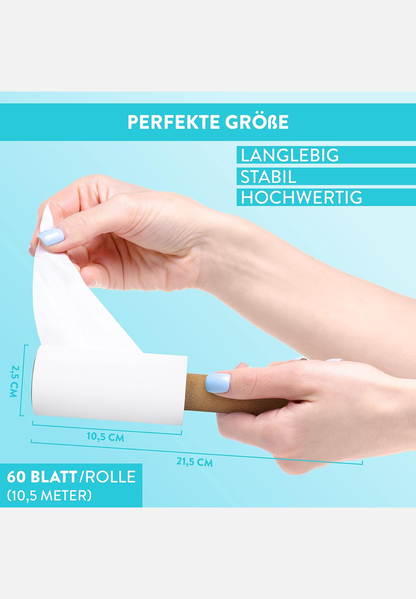 Ersatzrollen für Fusselrolle 4er Pack - weiß