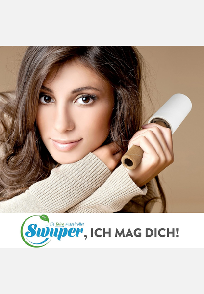 Ersatzrollen für Fusselrolle 4er Pack - weiß