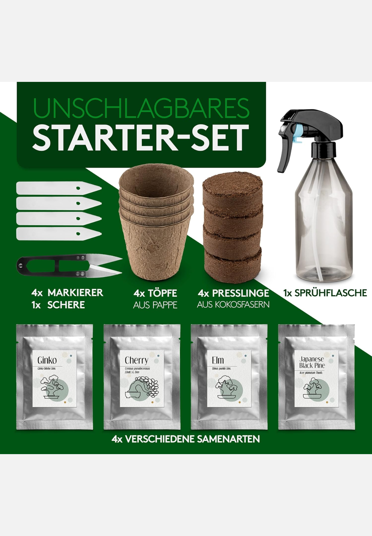 bonsai-starter-set - grün