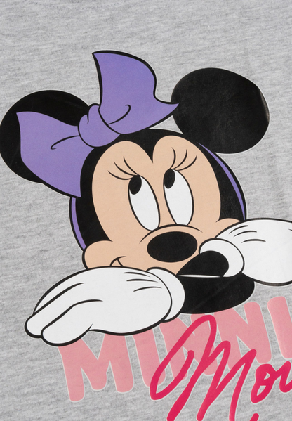 Pyjama Set Langarm - grau/pink